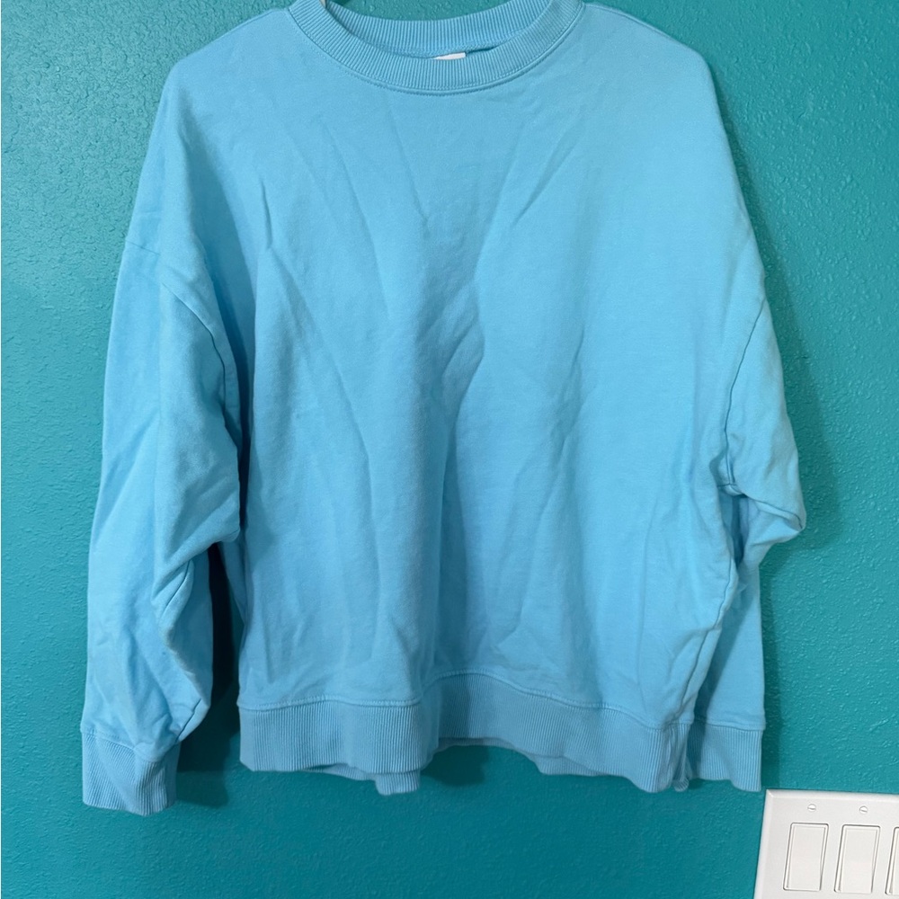 Year of Ours Light Aqua Crewneck Sweatshirt